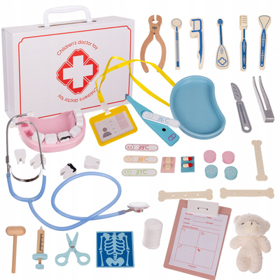 Set lodër mjeku Kruzzel Little Doctor Set 25115, për fëmijë 3+, shumëngjyrësh