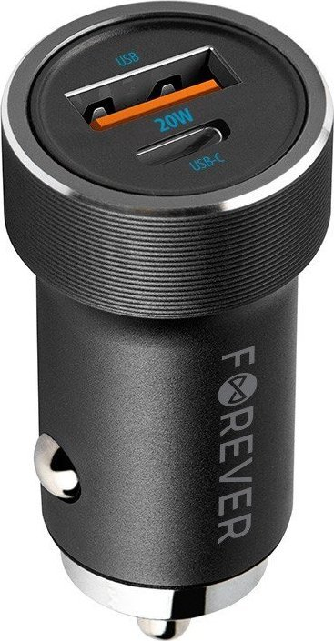 Karikues veture Forever CC-06, 20W, USB-C dhe USB, i zi