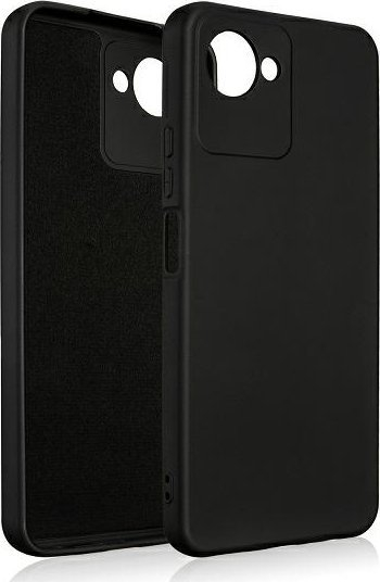 Kapak silikoni Beline për Realme C30, kundër goditjeve, i zi