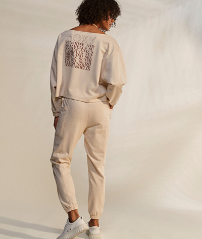 Tuta Roxy NEXT SET PANT, bezhë