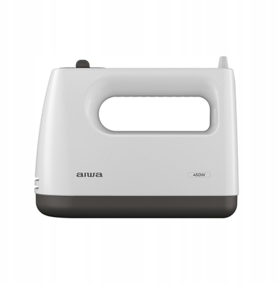 Mikser dore Aiwa AHX-600, 450W, 5 shpejtësi Turbo, i bardhë