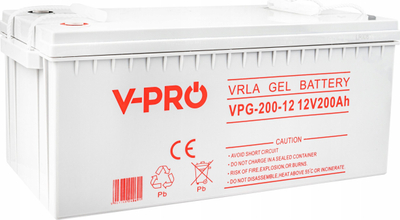 Bateri me xhel Volt Polska Vpro Solar 12V 220Ah, për sisteme diellore