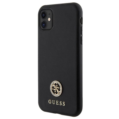 Kapak telefoni Guess GUHCN61PS4DGPK, për iPhone 11 XR 6.1", hardcase, i zi