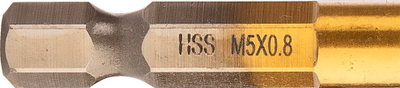 Çekiç filetimi Neo HSS TiN, M5x0.8 mm, bisht gjashtkëndor