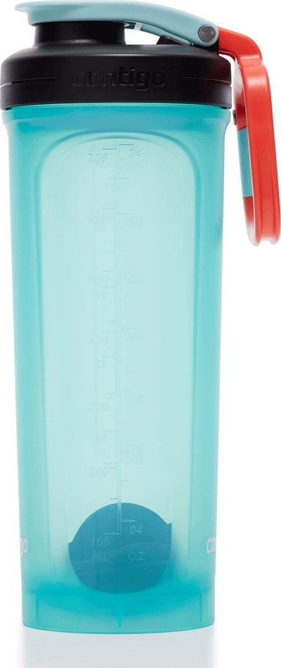 Shaker proteinash Contigo Shake&amp;Go 2.0, 820ml, me topth miksues, pa BPA, i tejdukshëm
