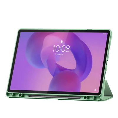 Футрола за таблет Tech-Protect SmartCase Pen, за Lenovo Idea Tab Pro 12.7, функција држач, матча зелена