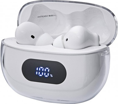 Kufje pa tela Intenso Buds Plus TWS T312AE, Bluetooth 5.4, ANC ENC, të bardha