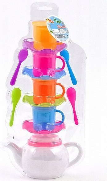 Сет играчки за чај Adar Tea Set 204072, сервис за кафе, шарен