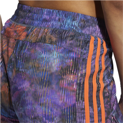 Shorce Adidas 3 Stripes Woven Flower femra, material i lehtë, shumëngjyrëshe