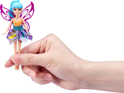 Kukull ZURU Sparkle Girlz Mini Pop, në paketim si kornet akulloreje, me flokë dhe fustan shumëngjyrësh