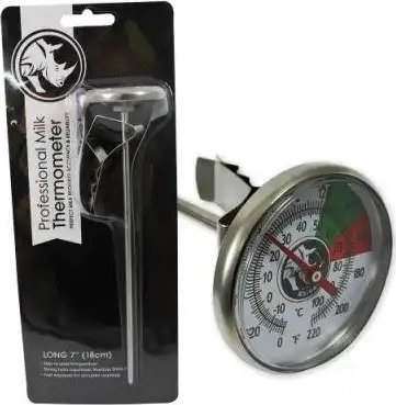 Термометар за млеко Rhinowares Long, аналоген, 18 cm, сребрен