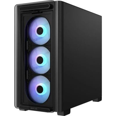 Kuti PC Asus A23 Plus, micro ATX, ARGB, e zezë