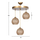 Llambë tavani metal+litar Ø32×80 cm (HM7359.02)