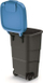 Kosh mbeturinash Prosperplast Wheeler 90L, me rrota, kapak blu