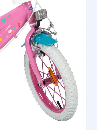 Biçikletë fëmijësh Toimsa Peppa Pig 16", me rrota ndihmëse, rozë