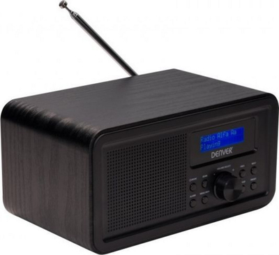 Radio dixhitale Denver DAB-30, DAB+ FM, 1W RMS, e zezë