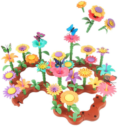 Set ndërtimi Creative Garden Flowers Building Set, 198 pjesë, shumëngjyrësh
