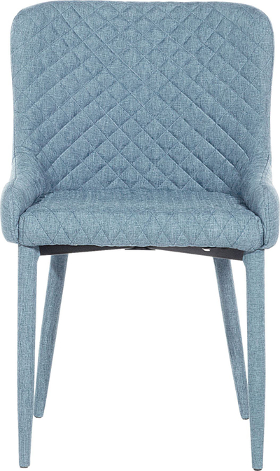 Set karrigesh për ngrënie SOLANO, 2 copë, me tapiceri stofi, blu turquoise