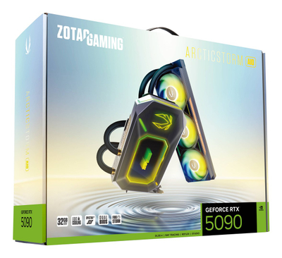 Kartë grafike ZOTAC Gaming GeForce RTX 5090 ArcticStorm AIO, 32GB GDDR7, RGB
