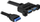 Kabllo Delock USB ext - int, 0.45m, e zezë
