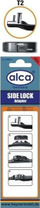 Адаптер за бришач на стакло Alca T2 Side Lock, сет 2 парчиња, црн