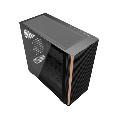 Kuti kompjuteri Darkflash DS900WS ATX pa ventilatorë (I zi)
