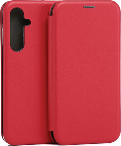 Etui libër Beline Book Magnetic për Samsung Galaxy A35 A356, magnetik, me xhep për karta, e kuqe