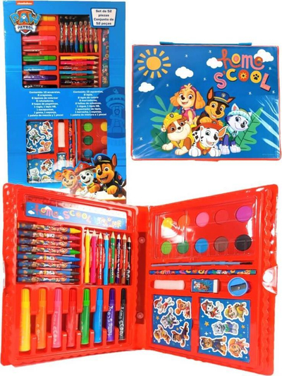 Сет за цртање Paw Patrol Art Case, 52 делови, со торба, повеќебоен
