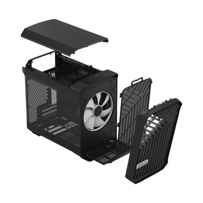 Kasë Fractal Design Torrent Nano RGB Black TG Light Tint, e zezë