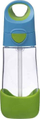 Shishe uji B.Box me pipë, 450 ml, blu me jeshile
