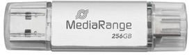 USB flash MediaRange Combo-Stick, 256GB, USB A, argjendtë