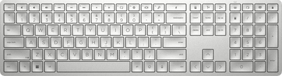 Tastierë wireless HP 970 Programmable, me numpad, argjendi