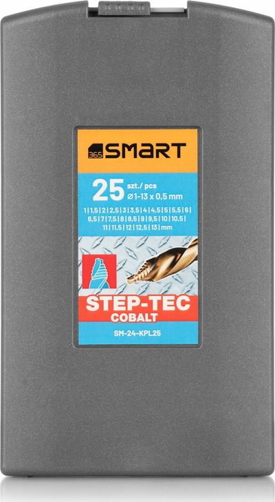 Set stërvilash SMART365 SM-24-KPL25, HSS Co STEP-TEC, 1-13mm, 25 copë