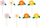 Set dekorimi për tortë Cake Toppers Flowers, 13 cm, 8 copë, shumëngjyrësh