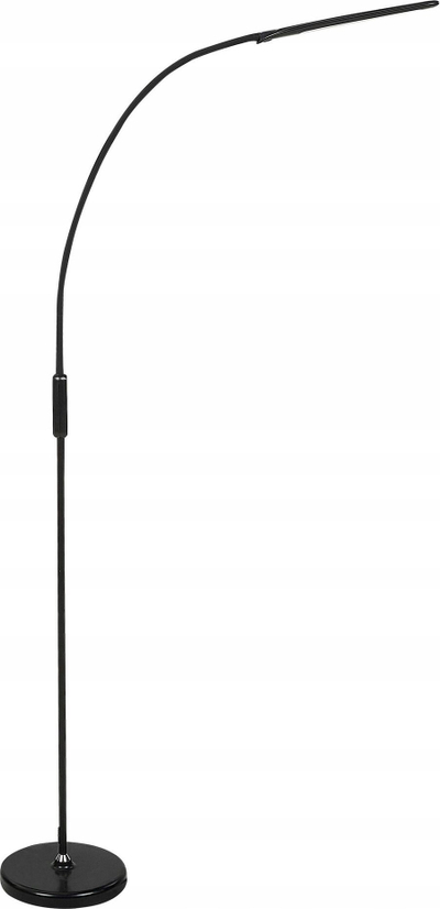 Lampë dyshemeje LED YANTIC, me dimer, metal, e zezë