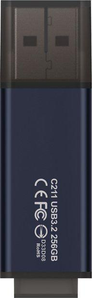 USB TeamGroup C211, 256GB, USB 3.2, gri