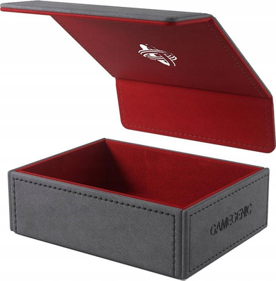 Kuti aksesorësh Gamegenic Token Keep, me magnet, me sistem CONVERTIBLE, gri e kuqe