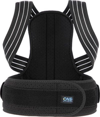 Korrektor qëndrimi One Fitness BODY POSTURE STABILIZER, madhësia M, i zi