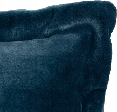 Jastëk zbukurimi Atmosphera Cuddly Flannel, 38x58cm, flanel kadifeje, blu e errët