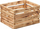 Arkë druri Kesper Wooden Burnt Crate, 47x36x28 cm, efekt i djegur, ngjyrë natyrale
