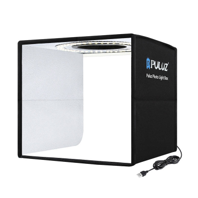 Tendë fotografike Puluz PU5025B, LED, 25cm, e zezë