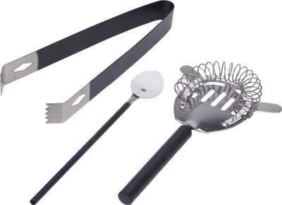 Set enë për kokteje Excellent Housewares, 5 copë, të zeza