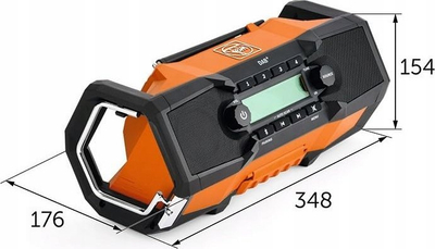 Radio pune FEIN 92604204010, 18V, portative, portokalli