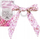 Lidhëse flokësh Invisibobble Wrapstar, spirale me fjongo, leopard roz rozë