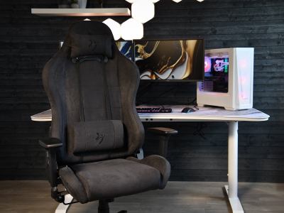 Karrige gaming Arozzi Torretta Pure, super e butë, e zezë