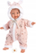 Kukull Llorens Mini Baby, 31 cm, për fëmijë, rozë