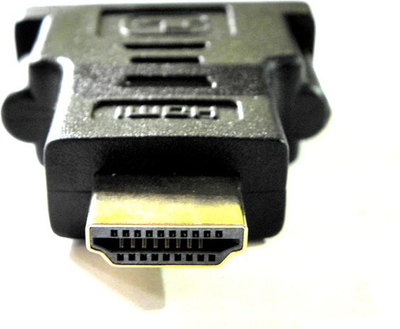 Adapter HDMI në DVI, prizë DVI, plug HDMI, ngjyrë e zezë