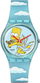 Orë dore për fëmijë Swatch The Simpsons Angel Bart SO28Z115, e kaltër