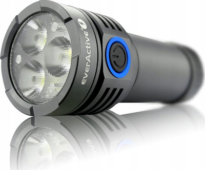 Рачна ламба EverActive FL-3300R Luminator, ЛЕД, полнечка, црна