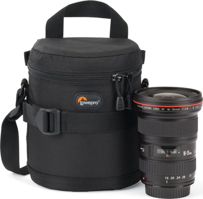 Këllëf për objektiv Lowepro Lens Case 11 x 14 cm, i zi
